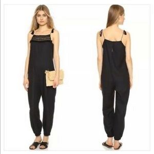 Madewell Mirasol Silk Fringe Jumpsuit